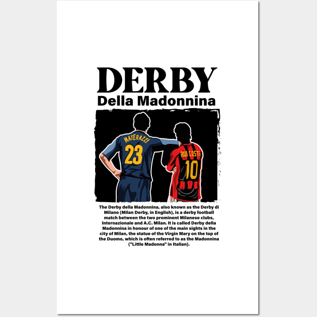 derby of milano Wall Art by lounesartdessin